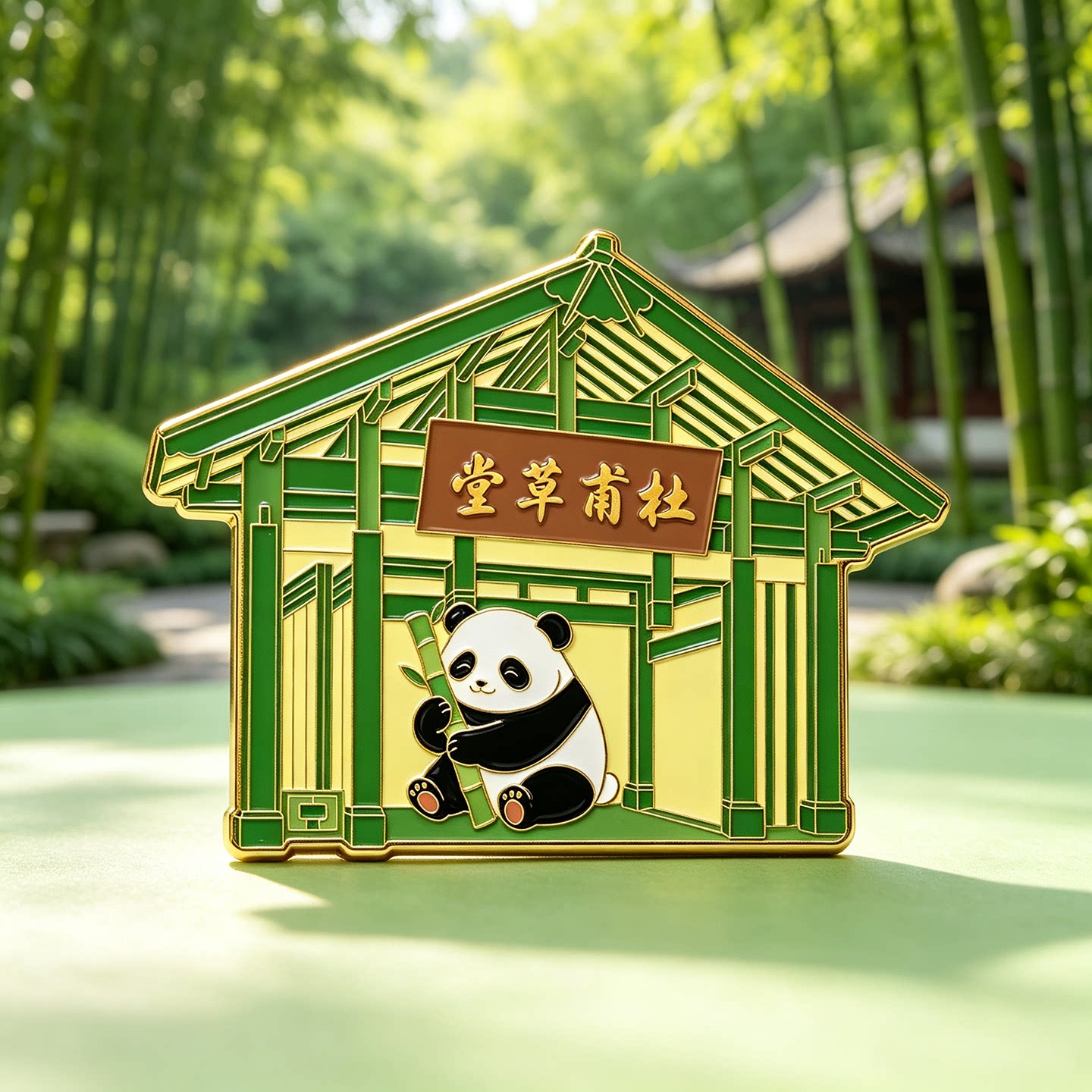 成都冰箱贴熊猫冰箱贴杜甫草堂青城山锦里文创旅游纪念品金属磁吸