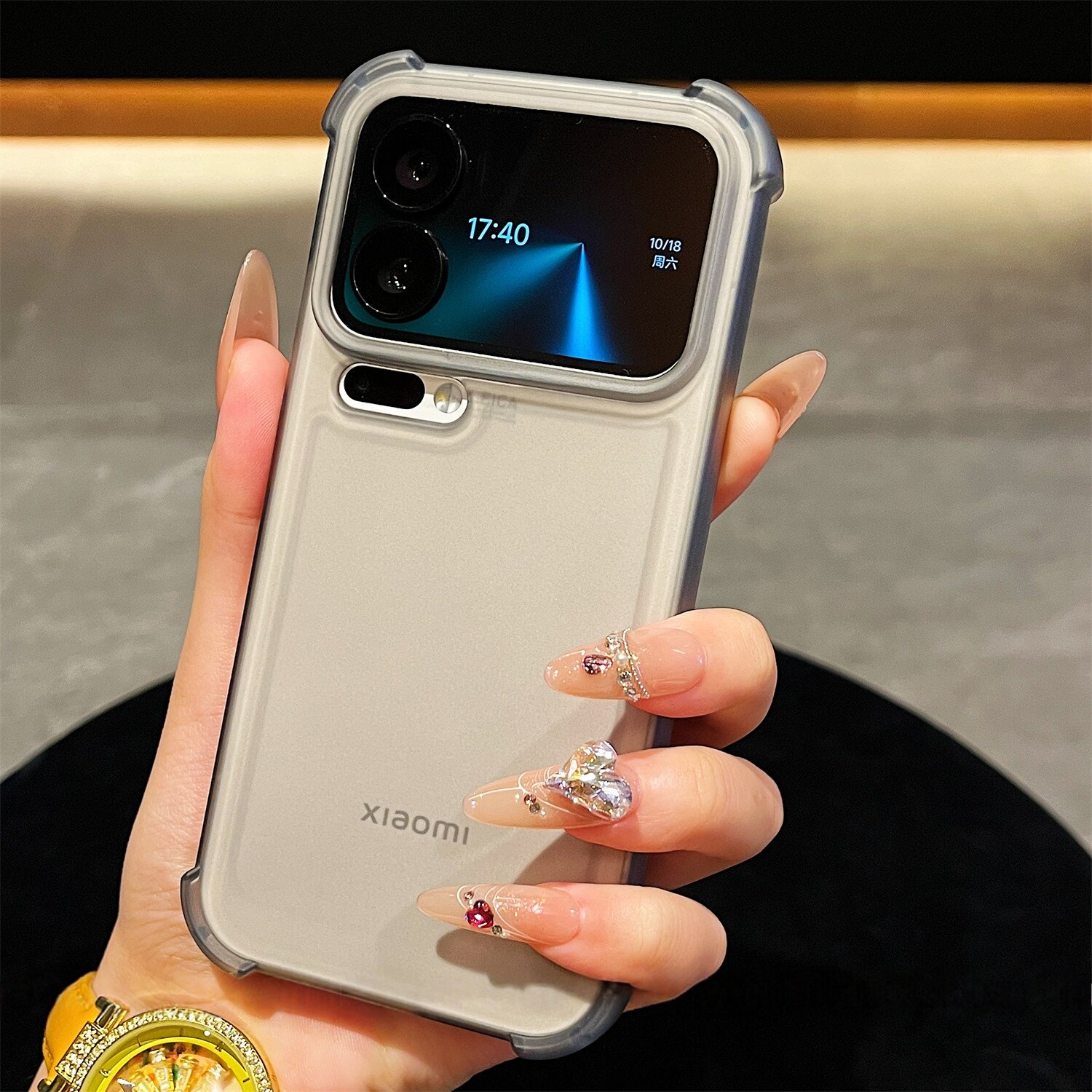 适用小米17promax手机壳新款17pro半透明四角气囊15镜头全包保护套14Ultra冰雾磨砂13防指纹12高级感硅胶软壳