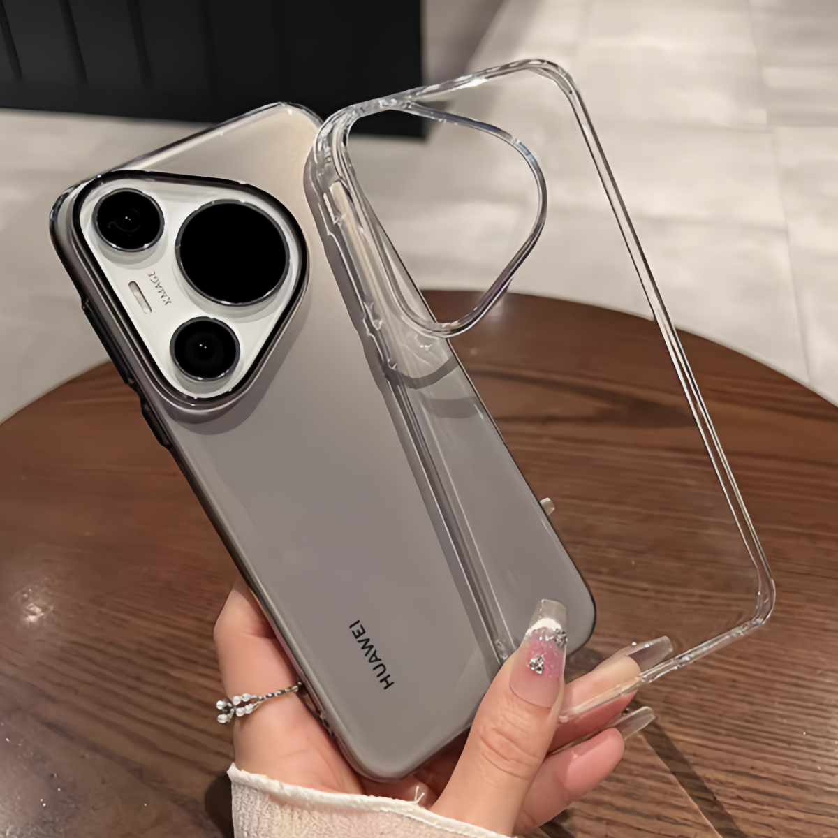 适用华为Pura80Ultra手机壳新款轻薄透明保护套p80pro大孔镜头全包防摔硬壳冰感散热P70高透不易黄男女情侣