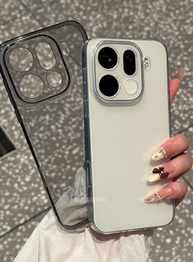 适用oppofindx9手机壳新款findx9pro超薄透明软壳x8s镜头全包x7Ultra透黑硅胶Reno15pro全包防摔保护套男女款