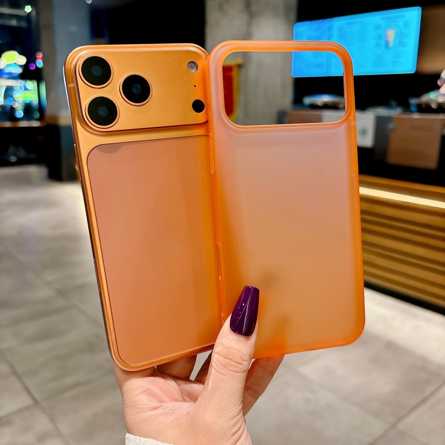 不沾指纹超薄磨砂硬壳会用苹果17