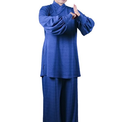 速发马蕾太极服新款男团队太极拳表演服武术服弹力彩棉传统款晨练