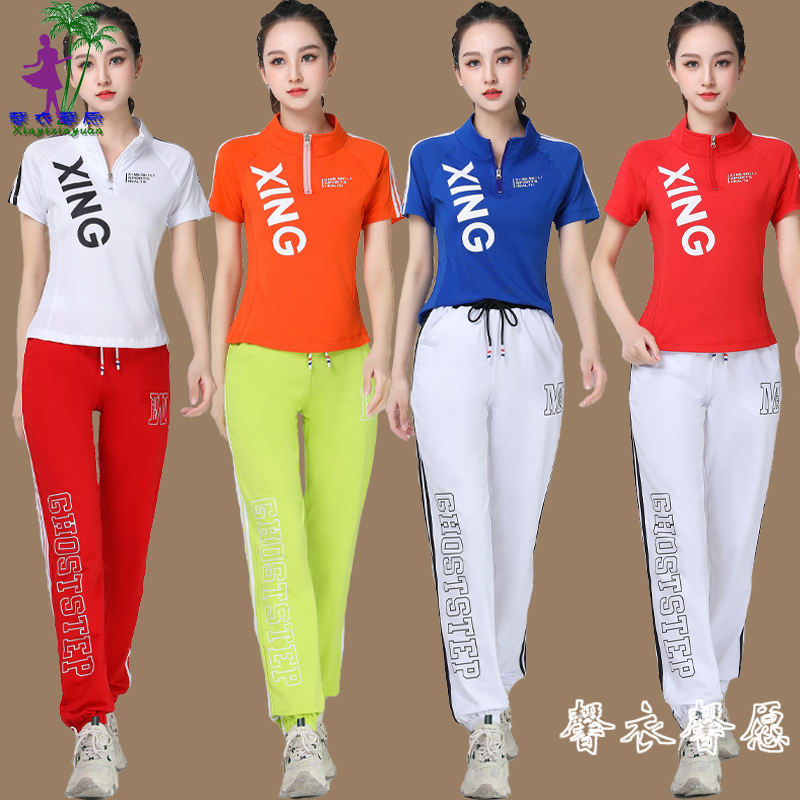 速发速场跳舞表演服 曳步舞广健舞服装 新款套装 运动服干身鬼步