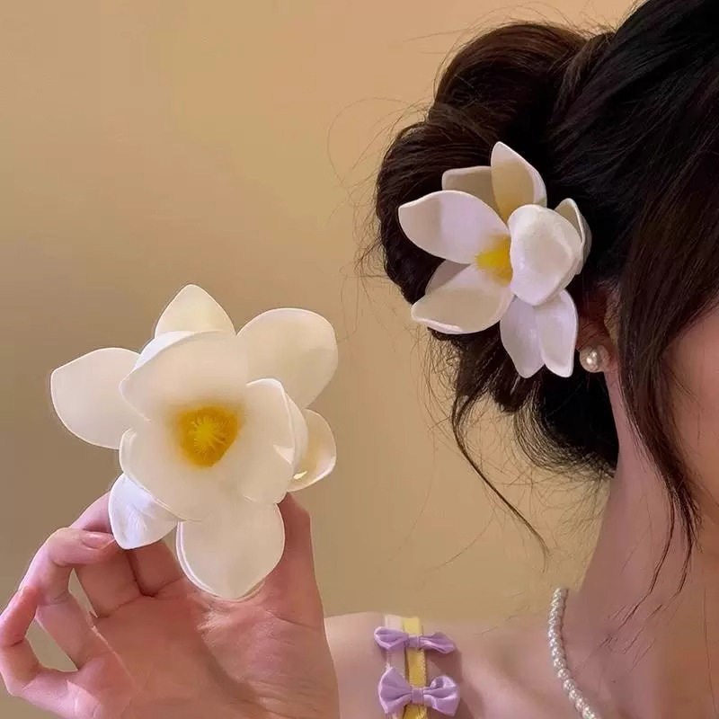 速发仿真硅胶棉玉兰花朵 迎春花木兰花家居装饰头饰服饰婚礼装饰