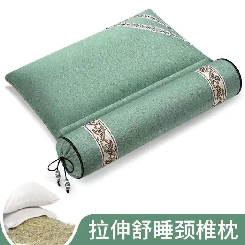 电加热颈椎专用颈椎枕头艾草枕芯艾灸热敷安神助眠护颈颈椎枕头