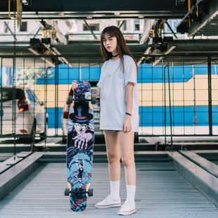 不在家长板傀儡专业板初学者滑板成人男女生喵舞板代步路冲板喵