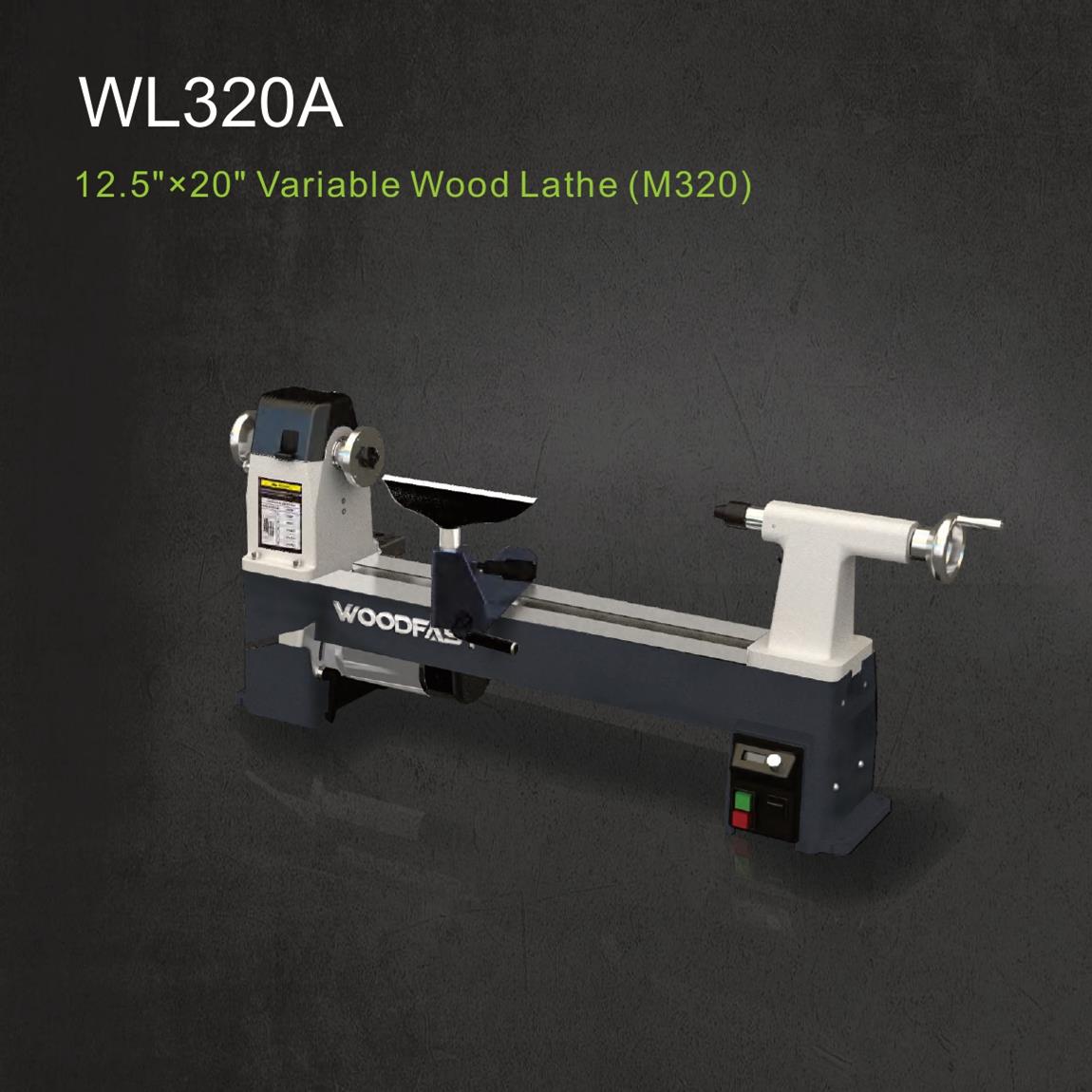 木工工具车床WL1220A台式豪华变频国货精品 Woodfast沃富特堤旁树