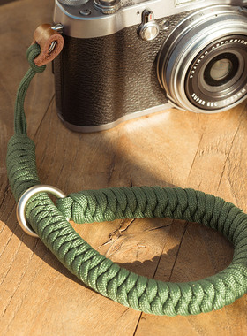 相机腕带新xt5手腕带绳编织适用于富士XS20XT30X100vi手绳xh2挂绳佳能r6索尼a7c2徕卡理光快拆配件快装挂绳