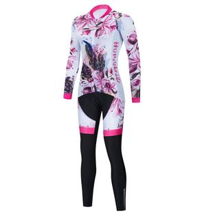 2023新款长袖网眼骑行服套装女 公路山地自行车骑行服定制订做 夏