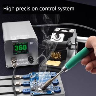 C470焊锡站500W数显恒温调温烙铁T12锂电池焊接大功率维修C210