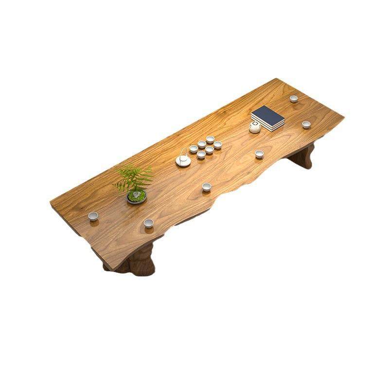 实木茶桌椅组合简约办公家用茶桌茶台原木大板功夫泡茶桌子