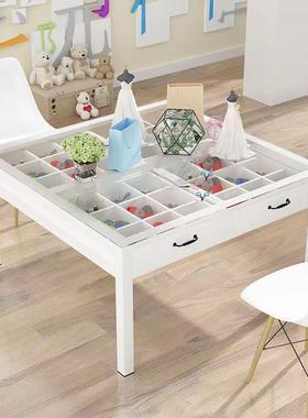 儿童绘画桌幼儿园手工桌画室美术桌服装设计桌