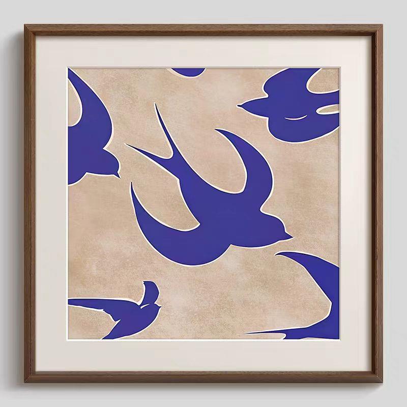 平安喜乐》中古HY-388风高客厅装饰画法中国风燕《子玄关餐厅级感