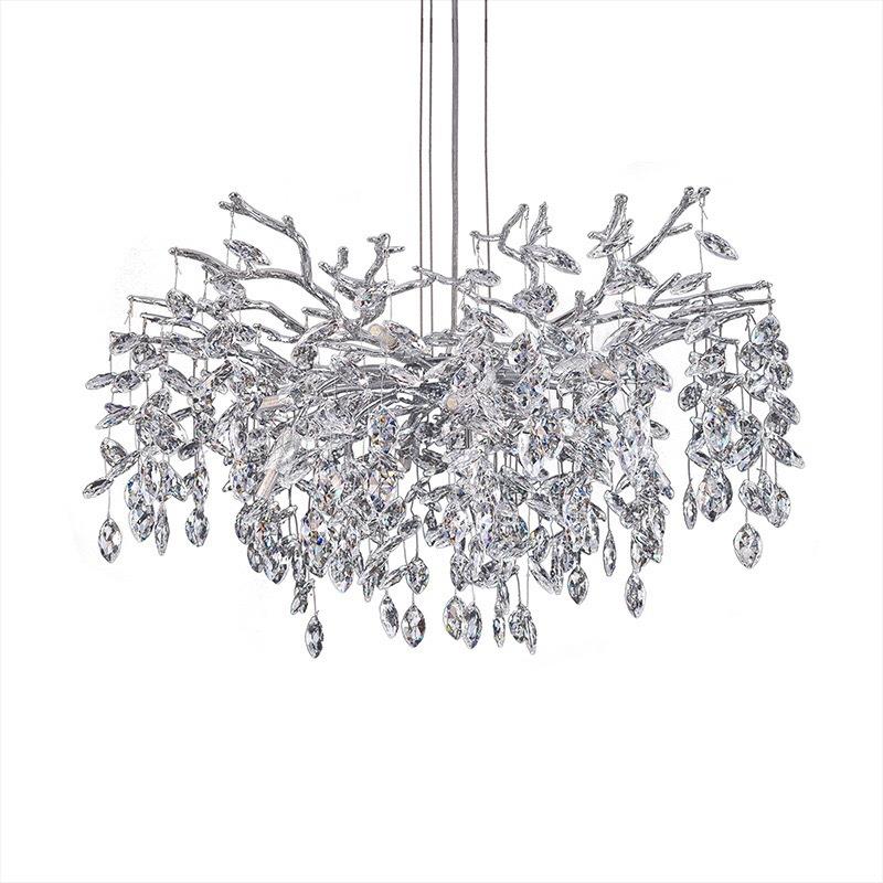 025轻奢水厅灯大厅卧室树2杈432客枝形餐厅铝合金晶灯楼梯吊灯