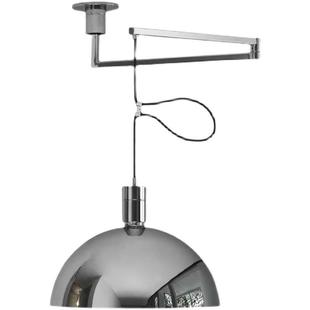 餐厅灯位移简约现代新款 摇臂可移动餐桌书房玻璃吊线灯移位灯