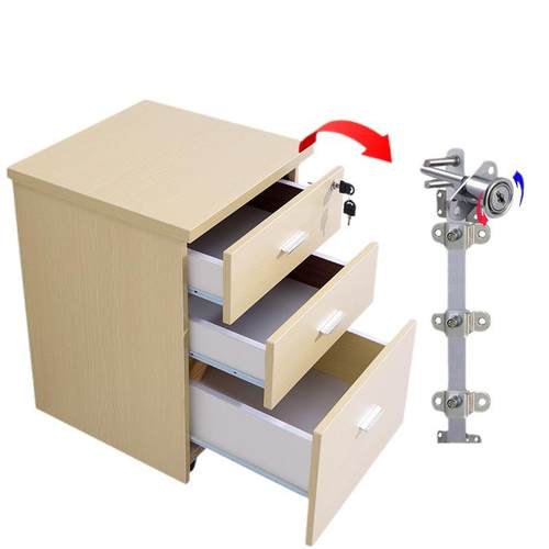 深圳厂家活动柜文件柜三抽屉式办公柜可移动侧柜矮柜带锁储物收纳