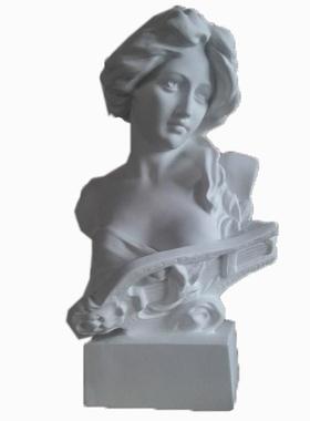 46cm树脂仿石膏大琴女胸像雕像雕塑欧式家居摆件美术教具西洋名雕