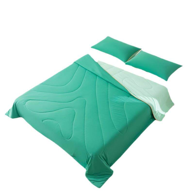 厂家直销外贸锦氨强冷感夏凉被纯色双面锦氨空调被高定即刻冰冰感
