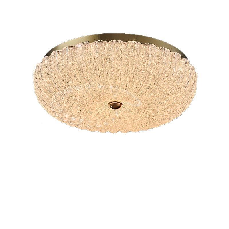 卧灯吸顶灯圆轻室d奢设计师主卧形灯具网红水晶南瓜灯le房间518顶