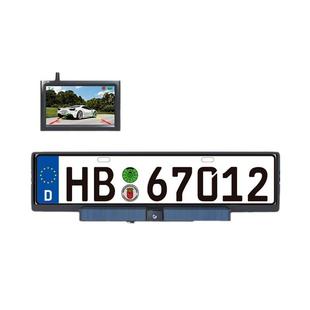 简易安装太阳能供电后视系统倒车无线传输车载摄像头显示器