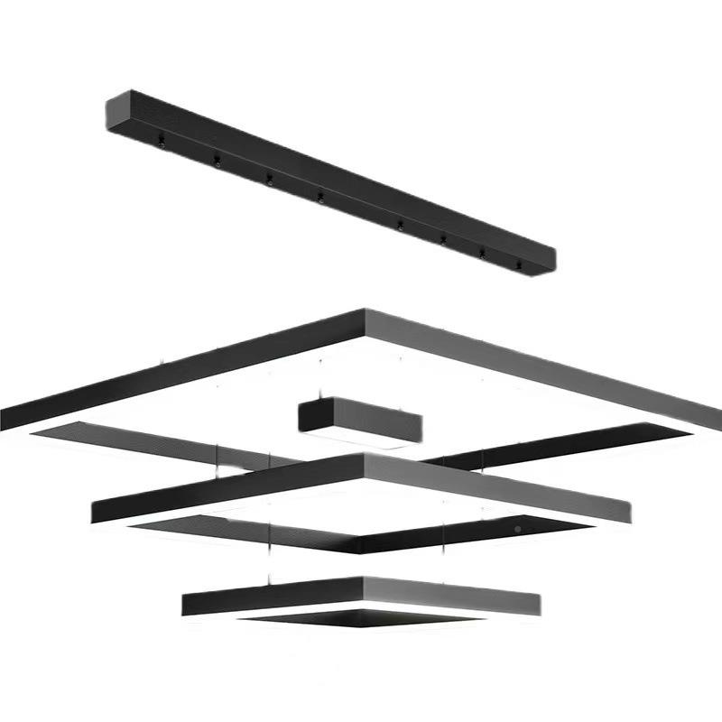 客吊灯北欧轻形奢星空顶方卧厅室餐灯简约现856代全屋灯具套厅餐