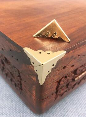 18MM铁皮包角复古木盒黄色装饰包角四边保护角码迷你角码护角