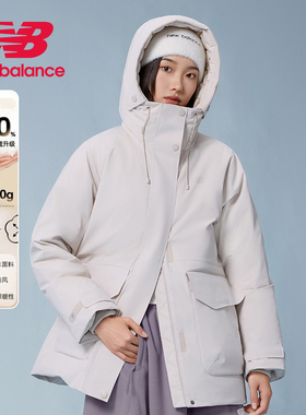 New Balance NB女款冬季外套鸭绒防泼水保暖连帽羽绒服AWJ54307