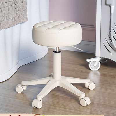 美容凳子滑轮美容院升降美发理发店师傅凳大工凳美甲师旋转椅