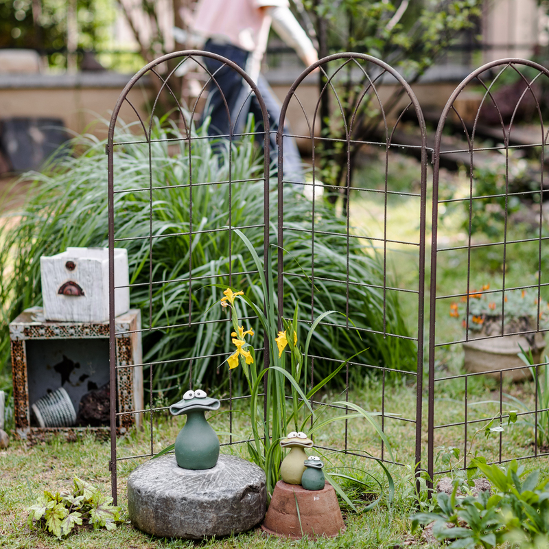 铁艺屏风栅栏落地花架围栏花园隔断月季铁线莲爬藤架阳台装饰
