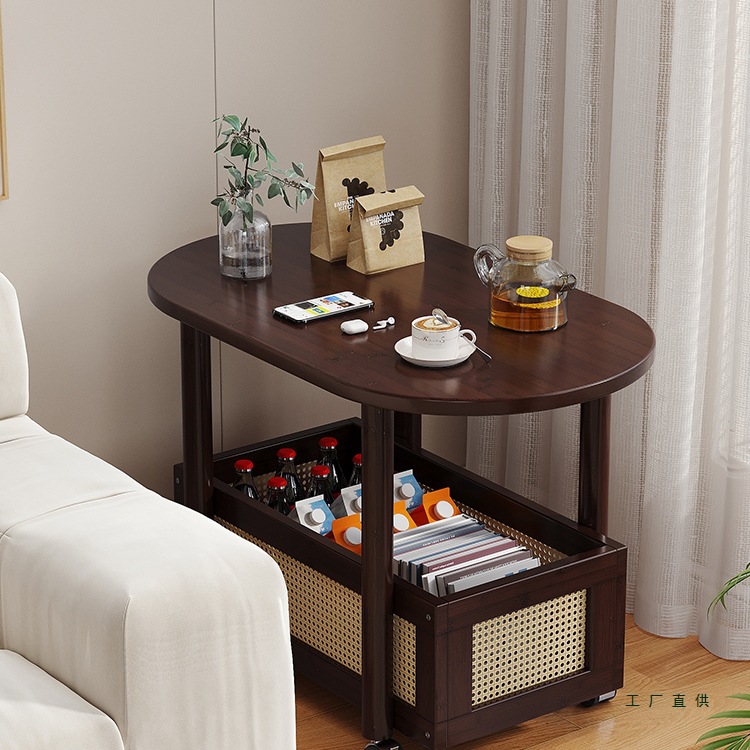 沙发边几客厅2025新款可移动茶几小推车小桌子置物架茶水桌侧边柜