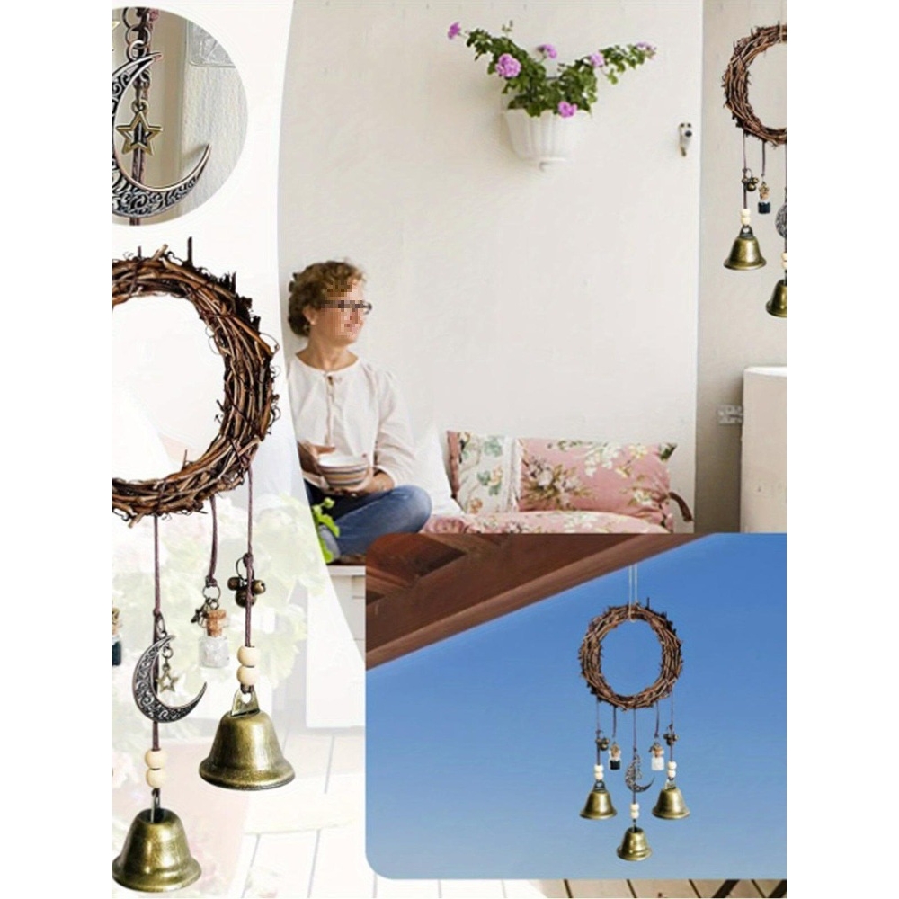 Foreign trade rattan wind chime door handle decoration hangi