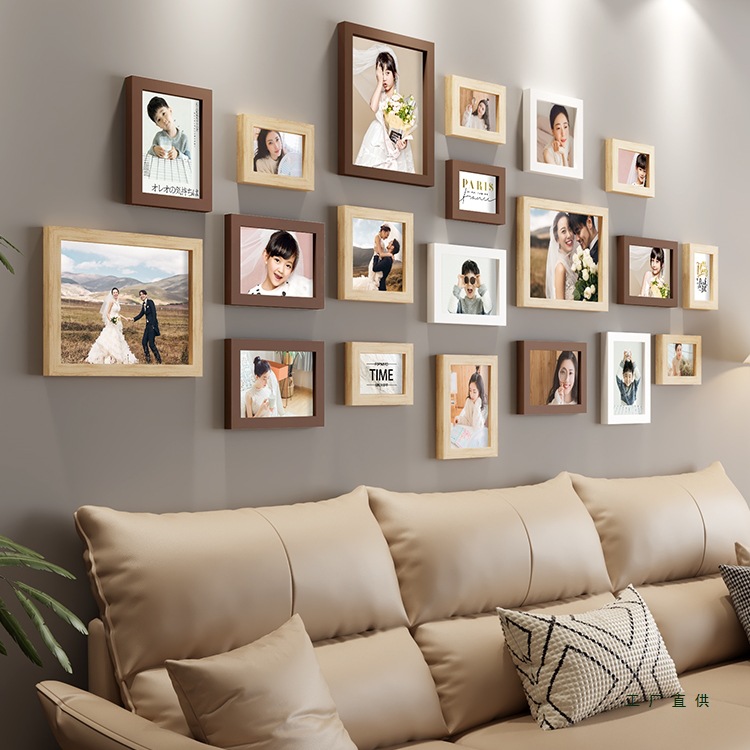 照片墙装饰墙相框组合创意挂墙客厅背景墙墙上相册墙免打孔相片墙