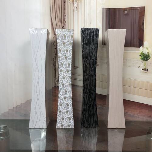 欧式现代时尚干花木质落地花瓶大插花居家摆设大花器客厅