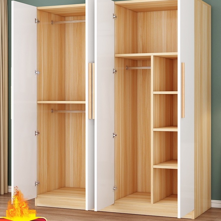 衣柜家用卧室出租房用经济型实木质儿童衣橱工厂直销简易组装柜子