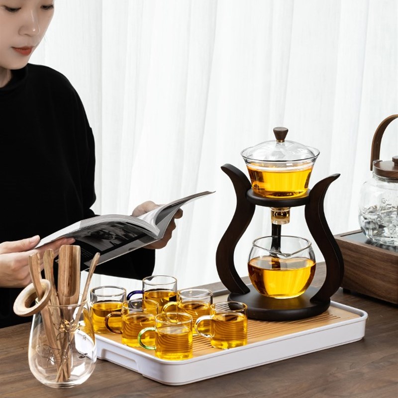速发玻璃半全自动茶具套装组合懒人家用感应泡茶壶冲泡茶神器功夫