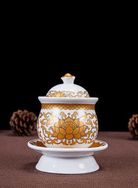 速发唐水水杯供水杯供色莲花彩杯白色黄杯红色