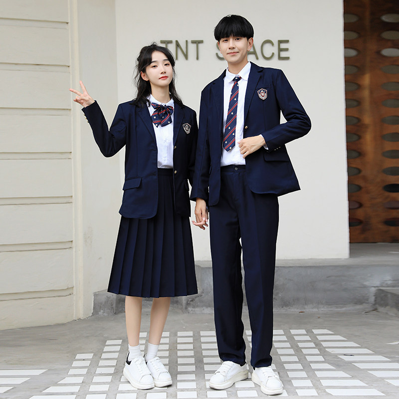 速发中中生校运套装学院风初高学生服动会班服朗诵合唱演出服长裙