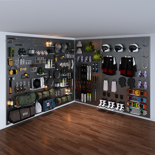 速发户外露营架备洞洞板置物装 雪属挂钩配件金具收纳挂墙板整墙可