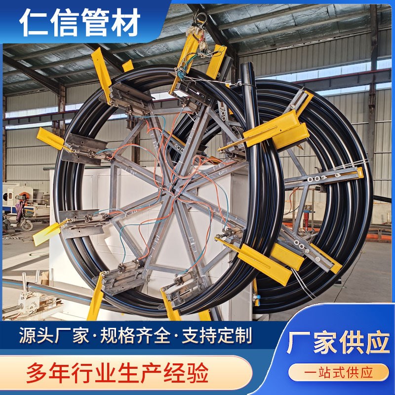 速发110PE直埋穿线盘管HDPE穿线管拖拉直管塑料管通信电力管