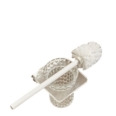 速发白色亚克力厕所马桶刷套装挂墙式家用洁厕卫生间清洁座便器