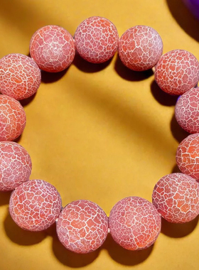 天然正品龙鳞赤血胆金莲西玛雪灵玉石玛瑙手串风化老料去风湿去寒