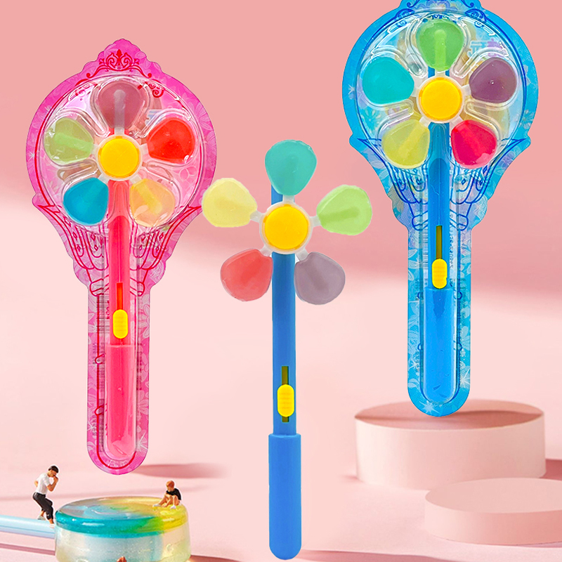 糖玩π对手推转动风车棒棒糖