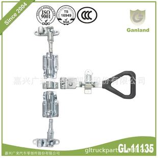 11135车厢门锁套件27MM货车拉杆锁6分铁镀锌三角柄拉手锁具