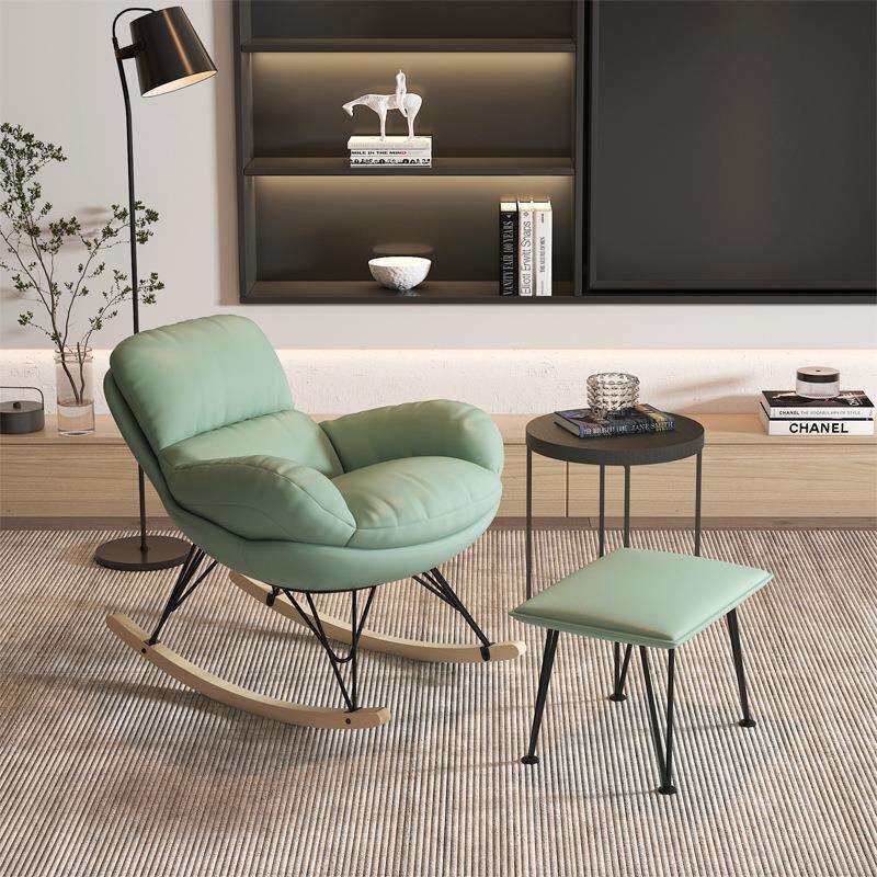 网红摇椅懒人现代休闲躺椅家用轻奢摇摇椅客厅午睡阳台单人沙发椅