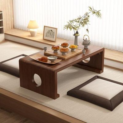 实木飘窗可折叠小桌子炕桌茶桌榻榻米矮桌茶几日式阳台床上家用