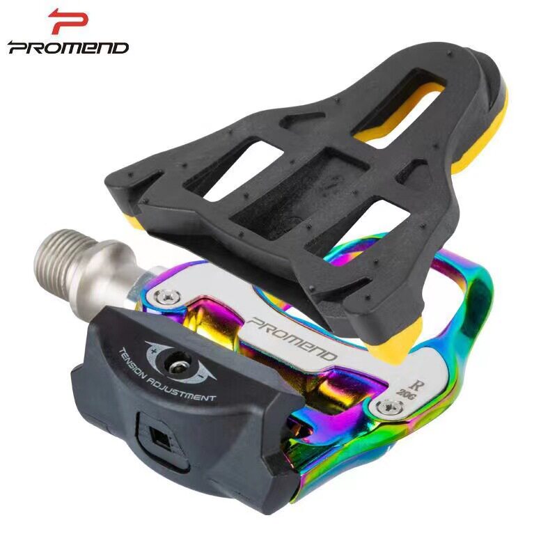 PROMEND铝合金炫彩公路车锁踏