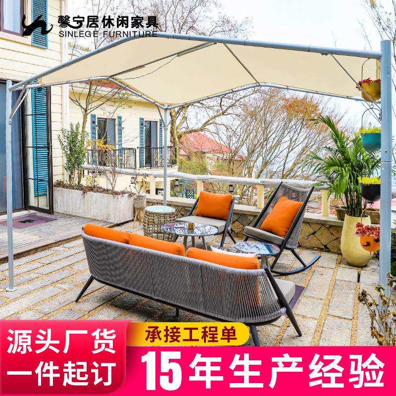 馨宁居户外遮阳棚遮阳伞庭院民宿网红防雨帐蓬餐饮露台天鹅篷凉亭