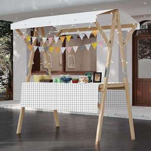 摆摊展示架可折叠推车夜市车花车集市市集摊位架子移动促销台