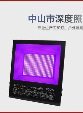 LED投光灯泛光灯UV灯紫光395nm365宽压110V低压5V-36户外防水