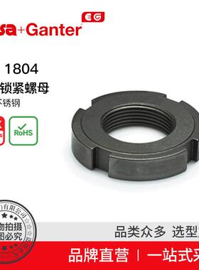 ElesaGanter伊莉莎冈特DIN1804带槽锁紧螺母钢/